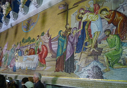 Jerusalem: Mosaic in Church of the Holy Sepucher