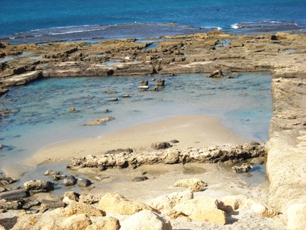 Herod's swimming pool in Caesarea