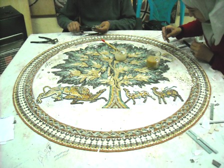 Create mosaics in Madaba