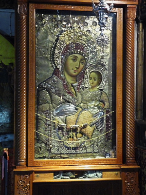 Metalic painting from the Church of the Nativity, Bethelehem