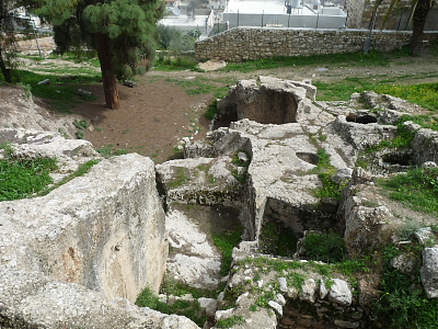 Jerusalem: Court yard at Caiaphas' house