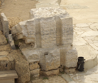 Theater dam for water games in Caesarea