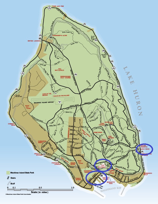 Mackinac Island map