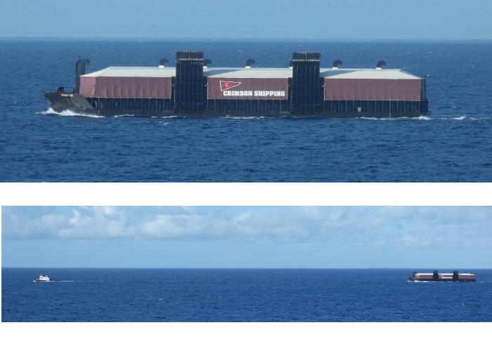 Tug boat and barge